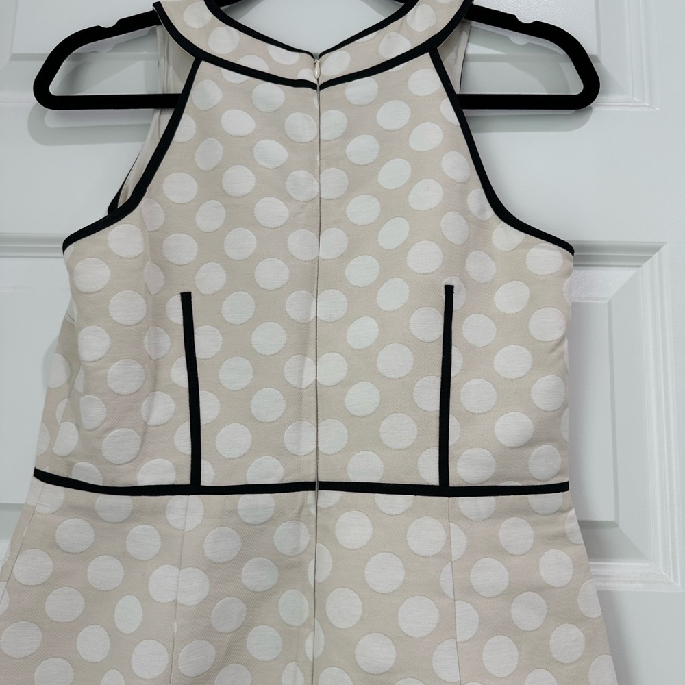 White Polka Dot Halter Dress - Picture 7 of 8
